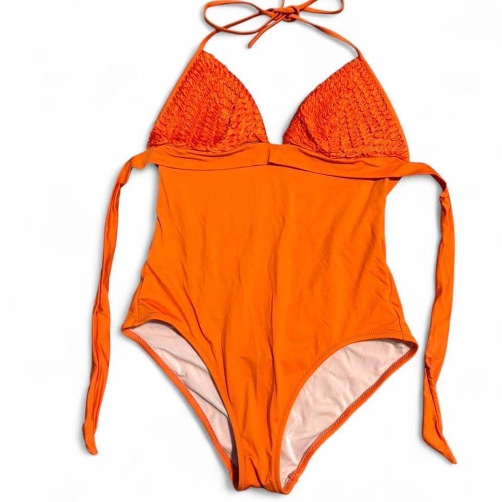 La Perla orange one piece swimsuit